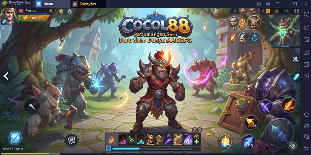 Tangkapan layar COCOL88 menampilkan aksi seru dan grafis menawan di dunia MMORPG.