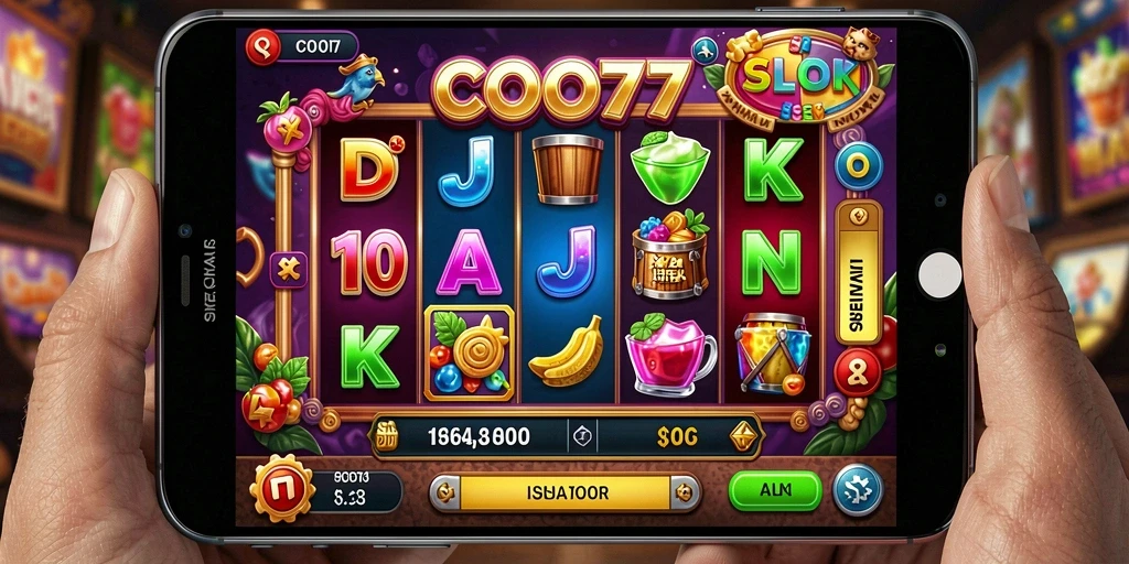 Screenshot gameplay COO77 menampilkan suasana slot yang seru dan penuh warna.