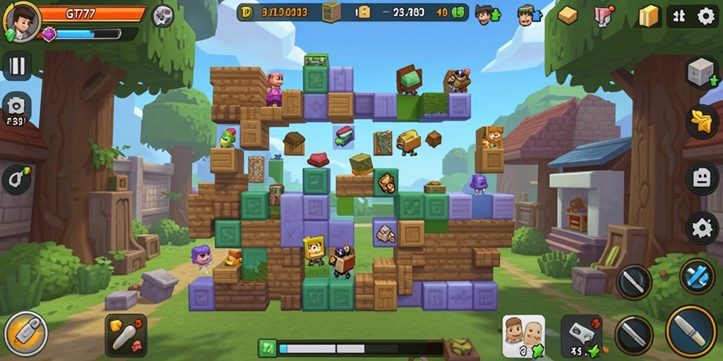 Screenshot gameplay GT777 yang menampilkan tantangan Puzzle.