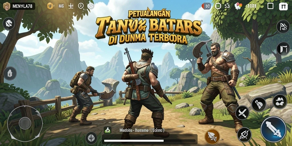 Tampilan gameplay Open World yang menakjubkan dalam MENYALA78.