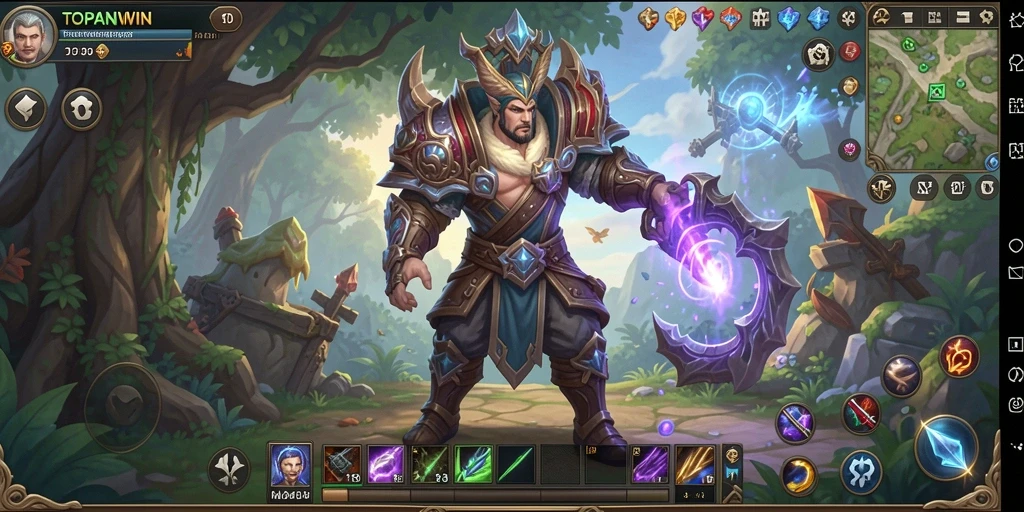 Tangkapan layar gameplay yang menakjubkan di TOPANWIN.