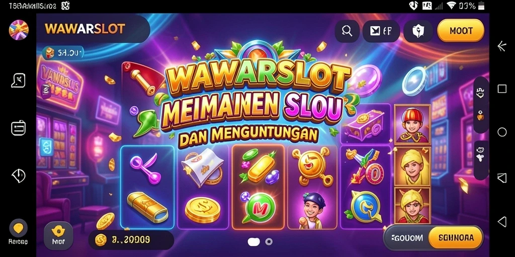 Gulungan Slot WAWARSLOT dengan tema menarik dan fitur bonus.
